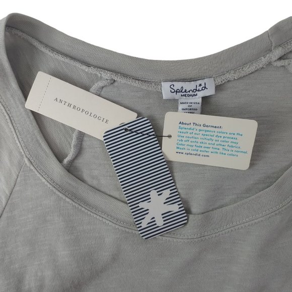 Splendid Anthropologie Women's long Sleeve Blue/Bleu Blouse/Shirt Sz. M (New) - Picture 8 of 9